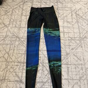 Waterlust Women's Fountain of Youth Leggings 50+UPF Multicolor Green Size Medium